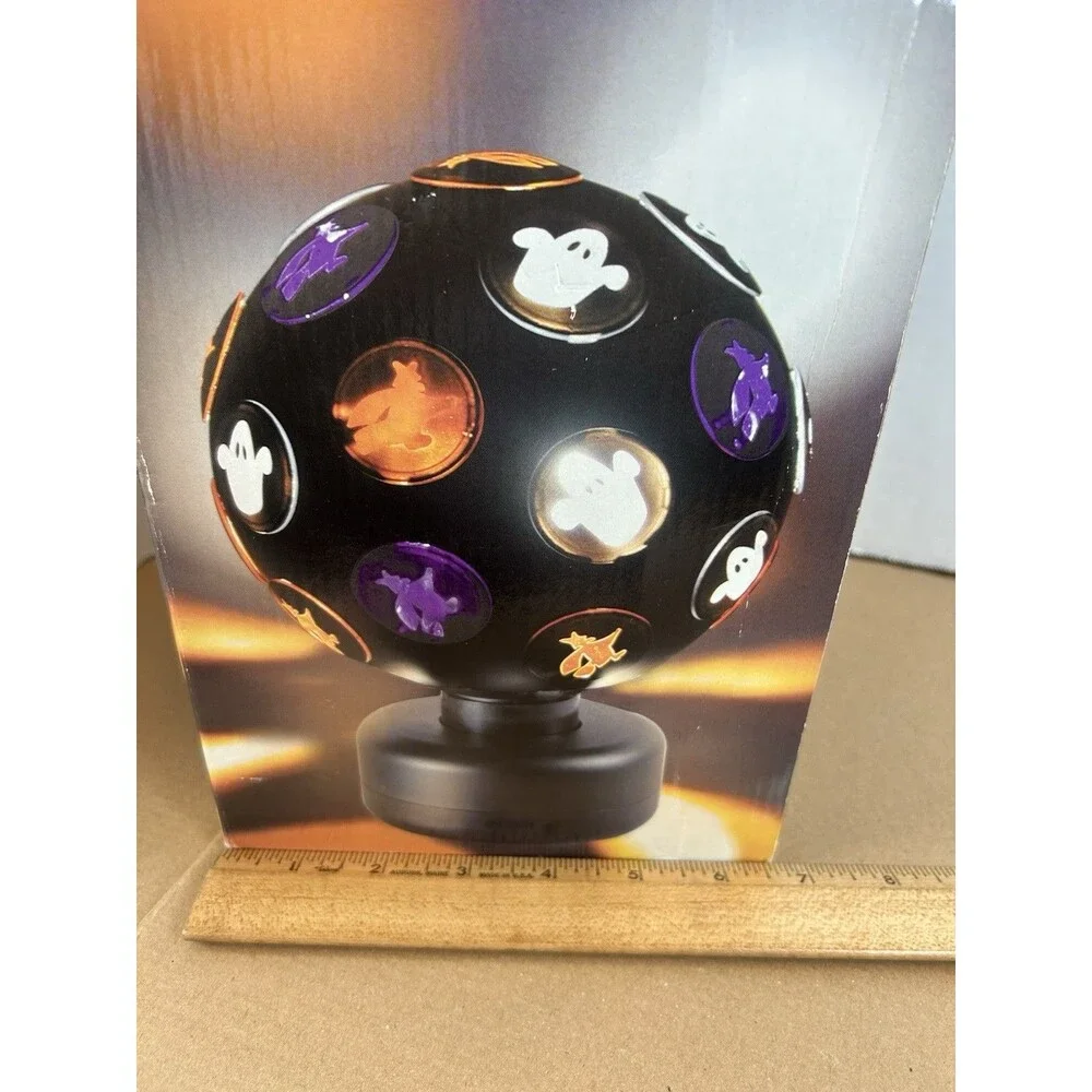 Lite F/X Halloween Ball Of Lite Rotating Light Up Disco Party Ball Projection